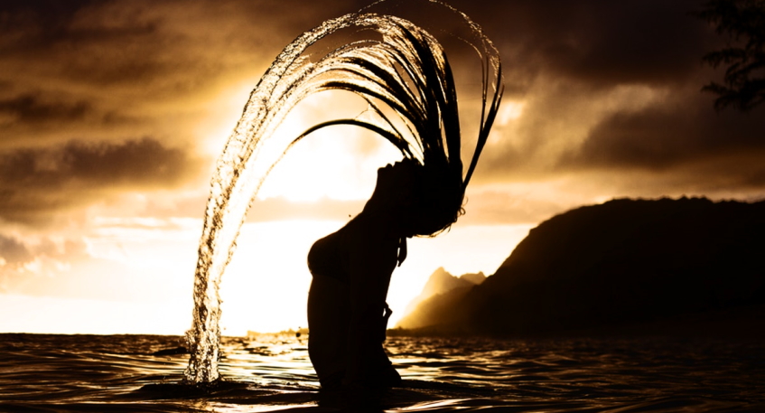 Water Hair Flip